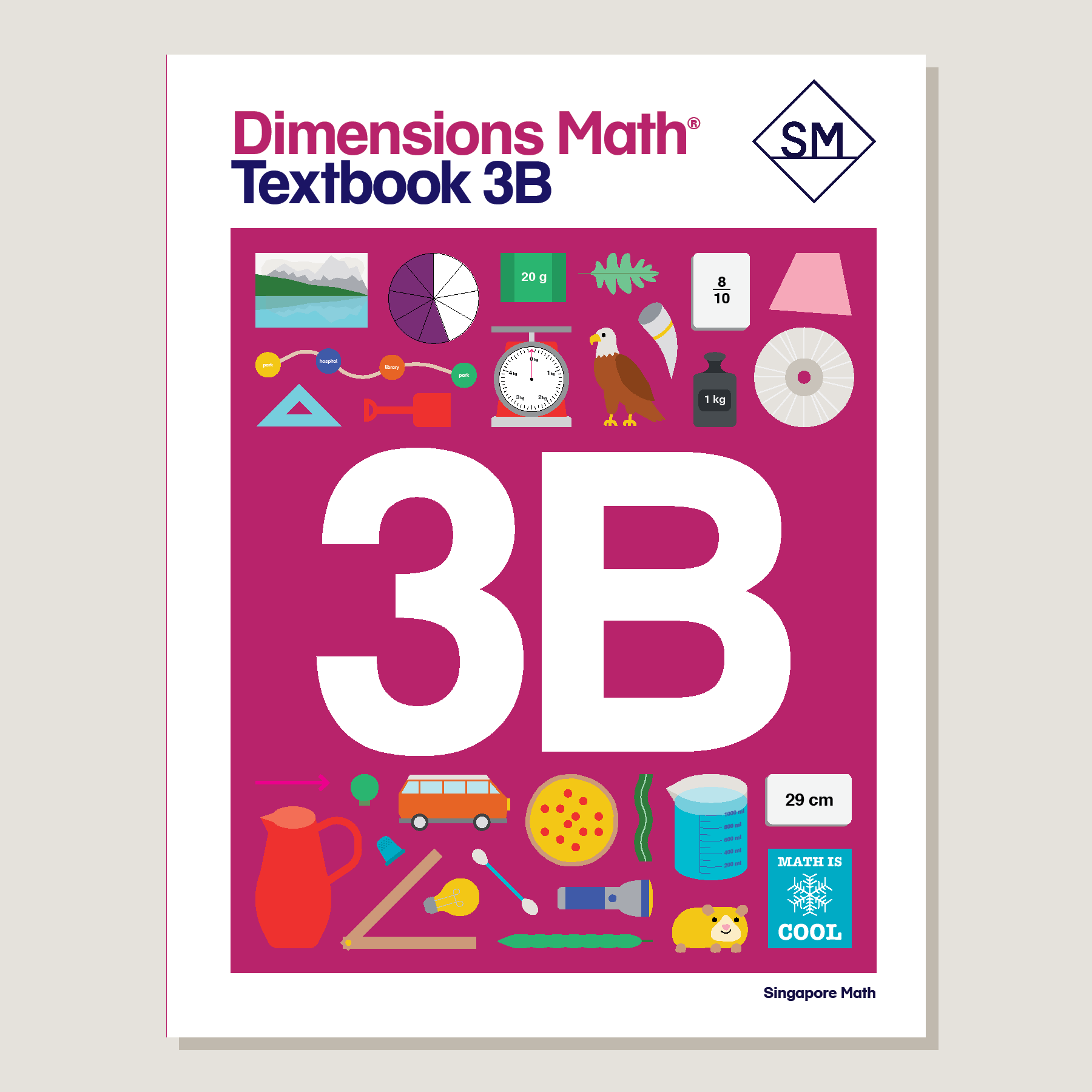 Singapore Math-Dimensions Textbook: 3B cover