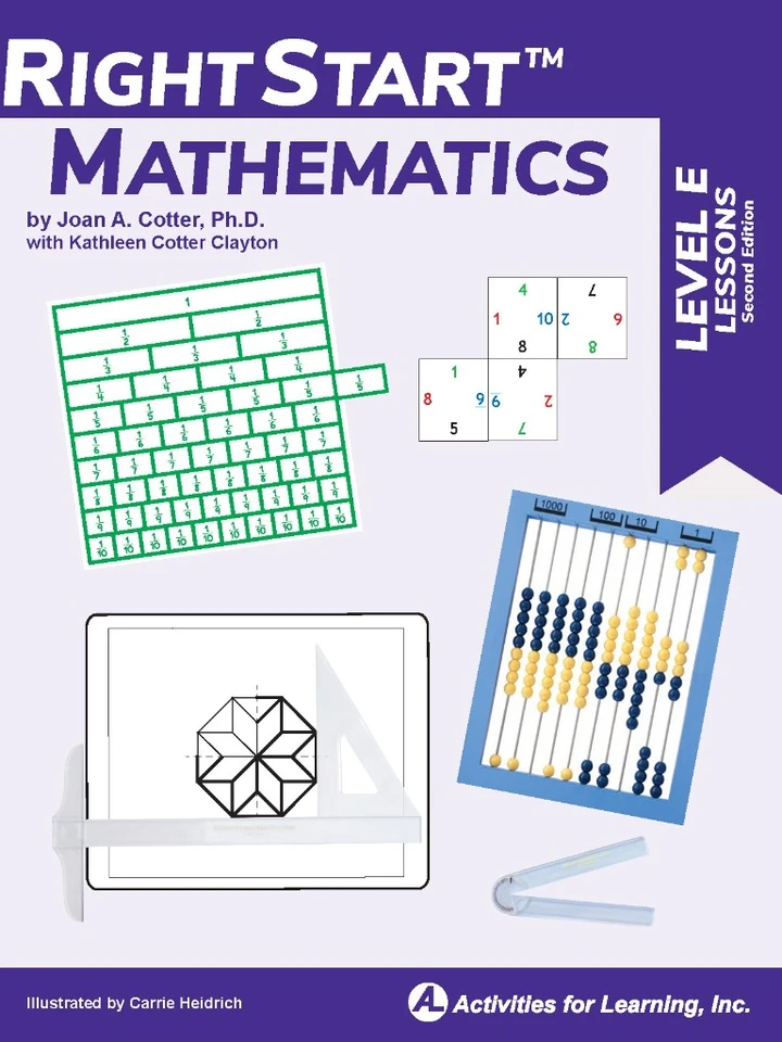 RightStart Mathematics Level E lessons cover