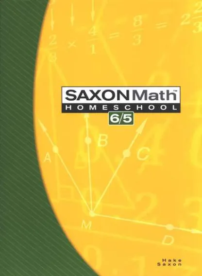 Saxon Math 6/5 textbook cover