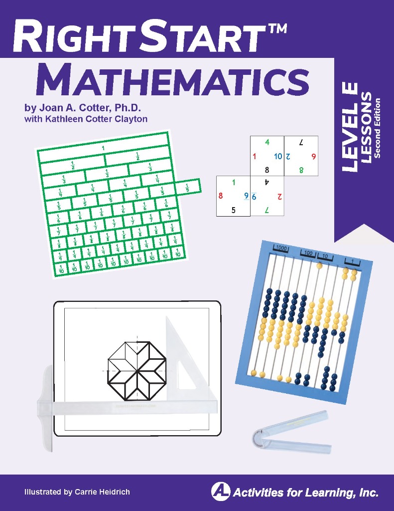 RightStart Mathematics Level E textbook cover