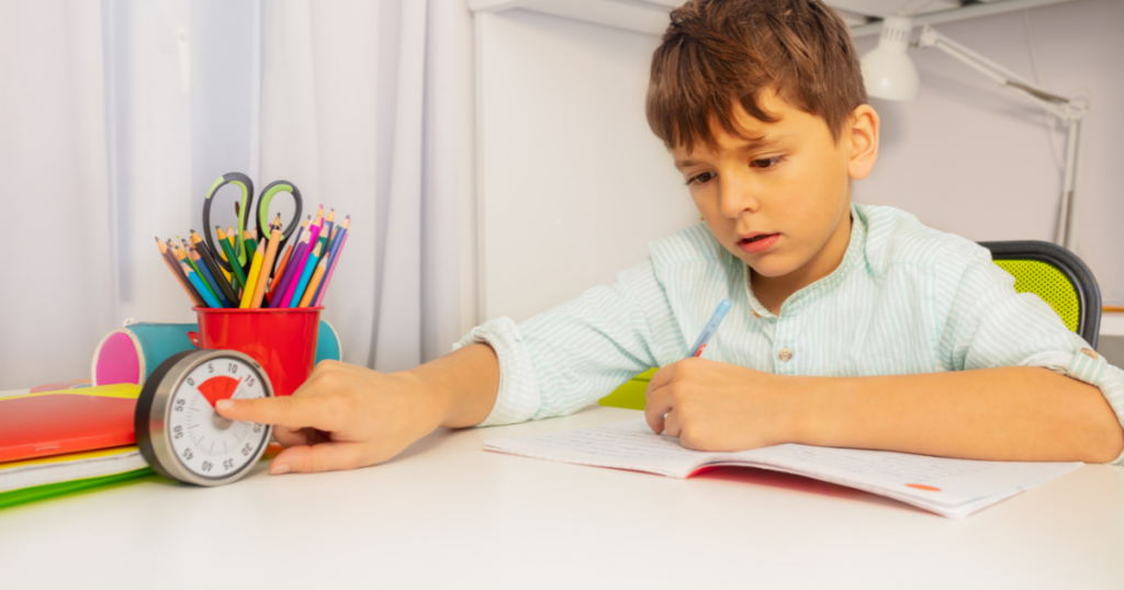 YOUNG STUDENT STRESSED OUT WHILE TAKING A TIMED MATH TEST