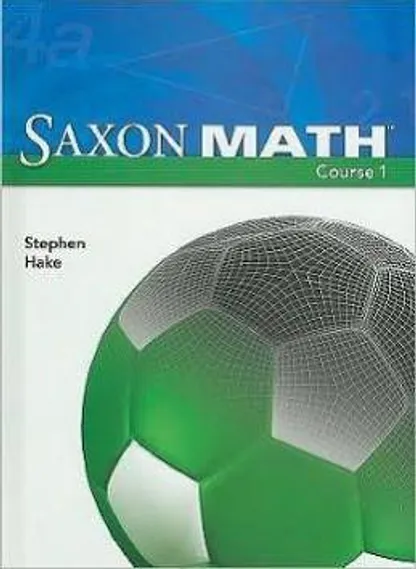 Saxon Math Course 1 student textbook cover