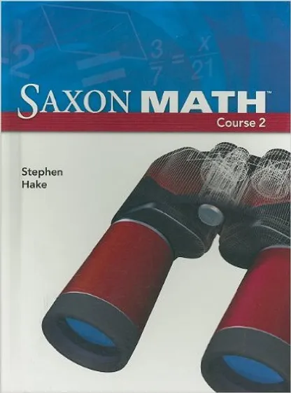 Saxon Math Course 2 student textbook cover