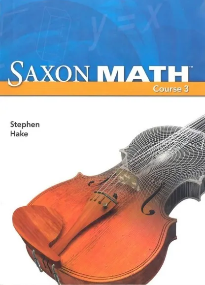 Saxon Math Course 3 student textbook cover