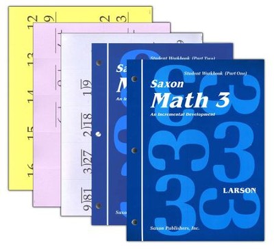 Saxon Math 3 Student Workbook Set with Cards, 1st Edition cover