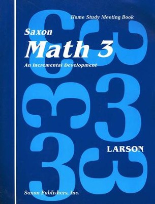 Saxon Math 3 Meeting Book cover