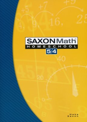 Saxon Math 5/4 Student Textbook, 3rd Edition cover