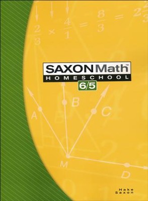 Saxon Math 6/5 Student Textbook, 3rd Edition cover