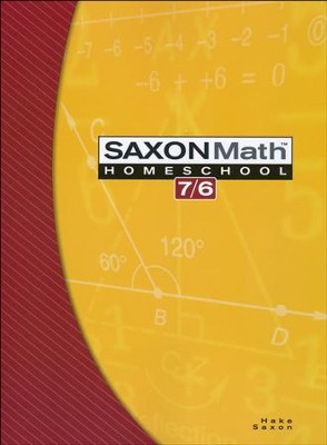 Saxon Math 7/6 Student Text, 4th Edition cover