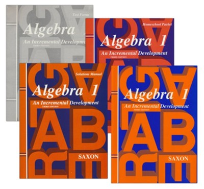 Saxon Algebra 1 Homeschool Kit with Solutions Manual, 3rd Edition cover