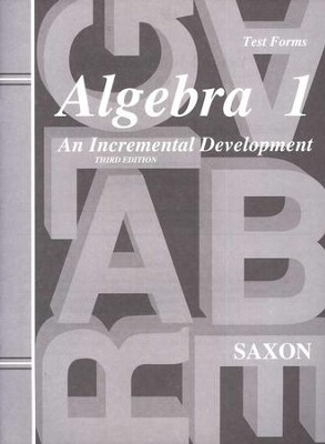 Saxon Algebra 1, Test Forms cover