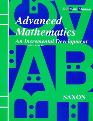 Saxon Advanced Math Solutions Manual cover
