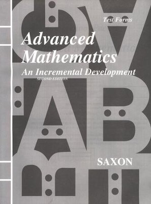 Saxon Advanced Math Test Forms cover