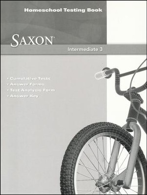 Saxon Math Intermediate 3 Testing Booklet cover