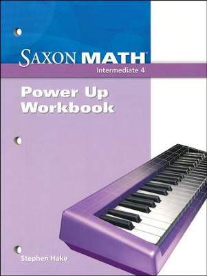 Saxon Math Intermediate 4 Power Up Workbook cover