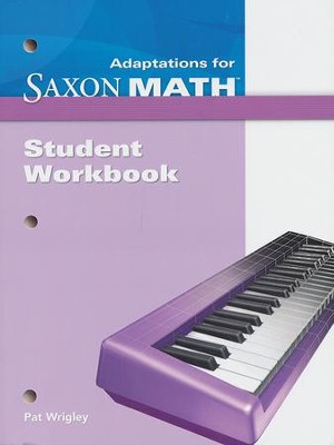 Saxon Math Intermediate 4 Adaptations Student Workbook cover