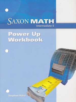 Saxon Math Intermediate 5 Power Up Workbook cover