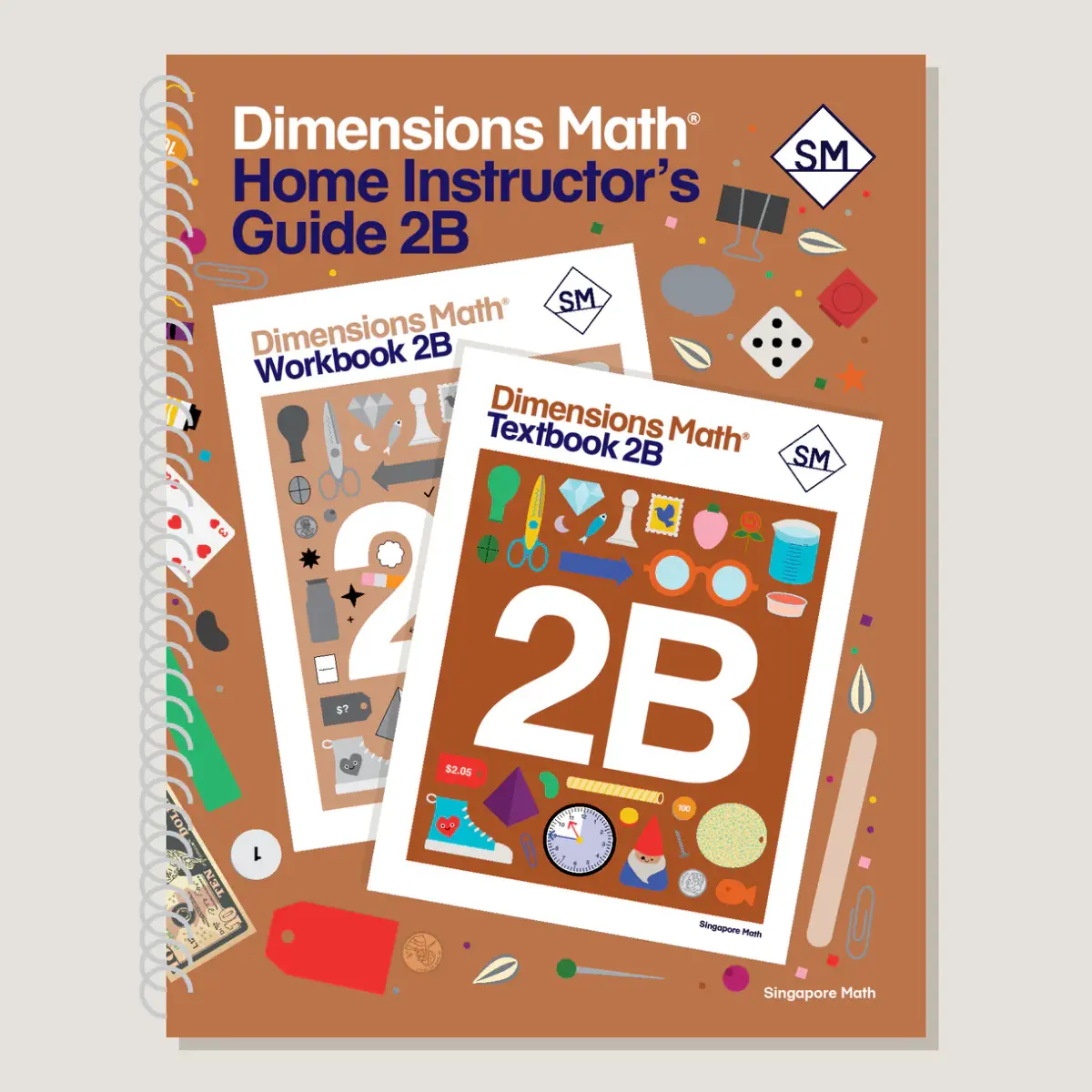 Dimensions Math Home Instructor's Guide 2B cover