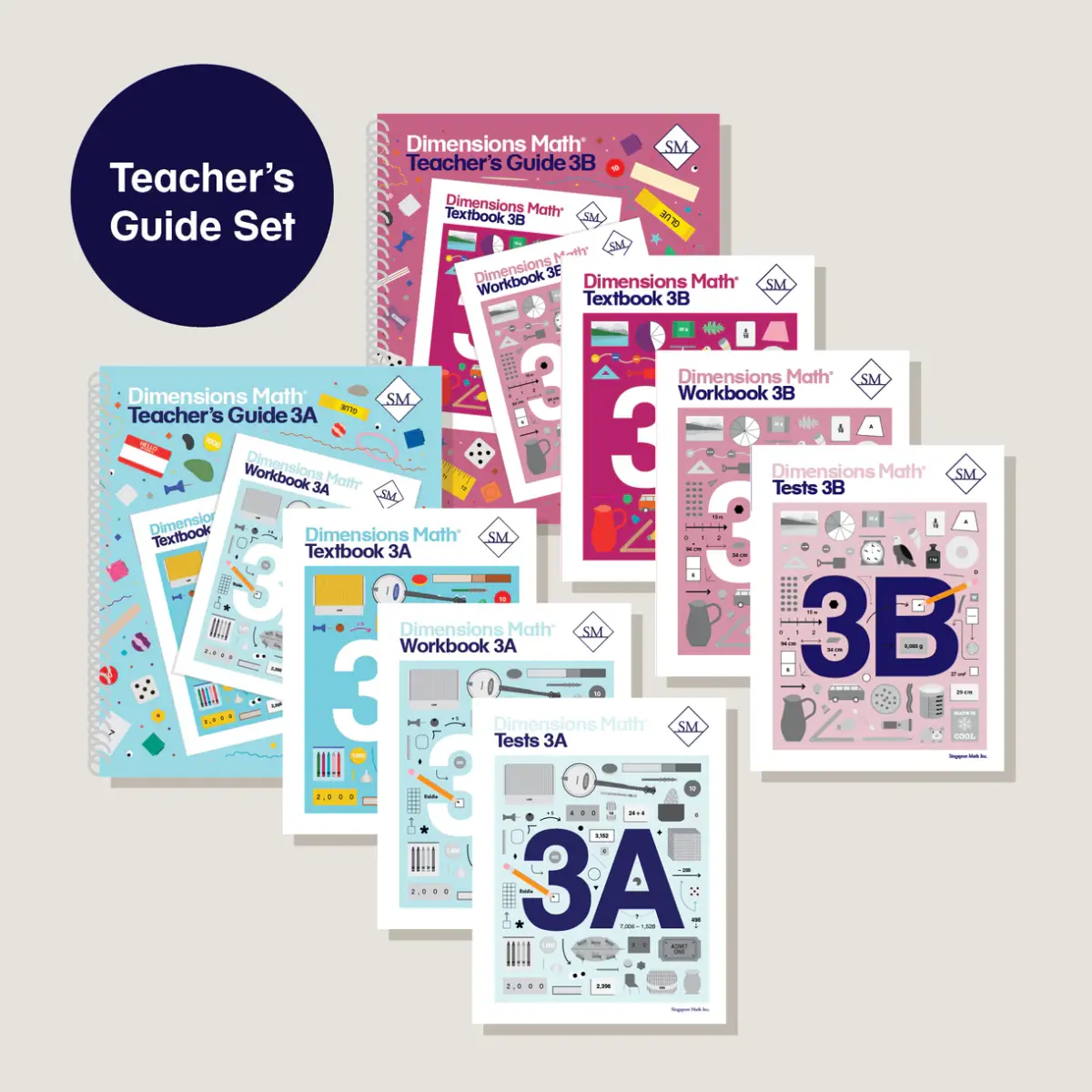 Dimensions Math Grade 3 Set with Teacher's Guides cover