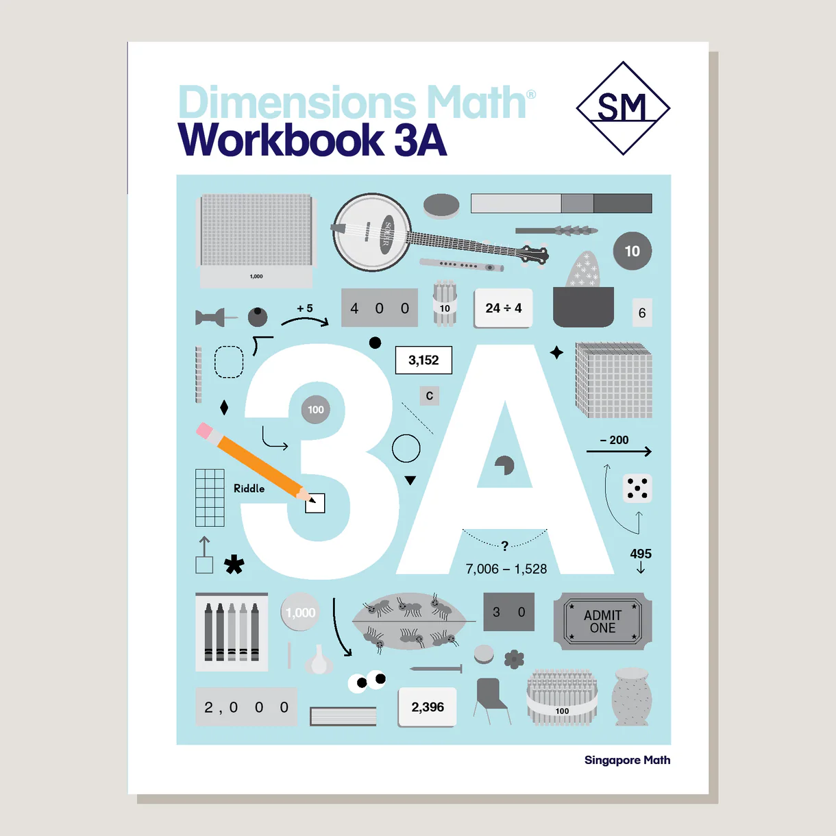 Dimensions Math Workbook 3A cover