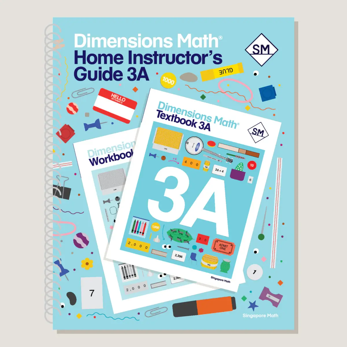 Dimensions Math Home Instructor's Guide 3A cover