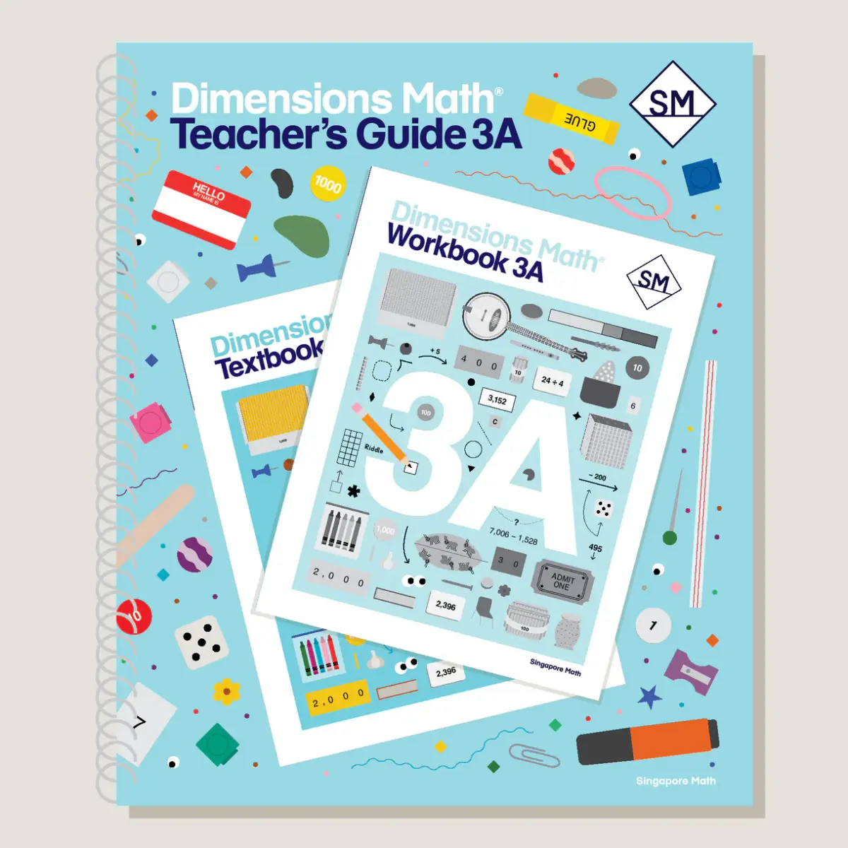 Dimensions Math Teacher's Guide 3A cover