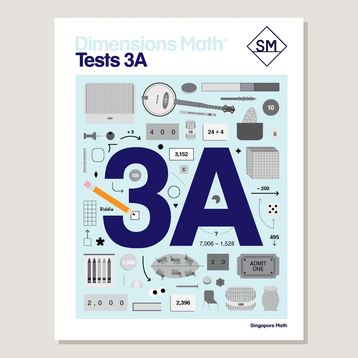 Dimensions Math Tests 3A cover