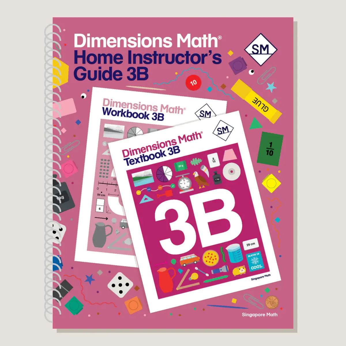 Dimensions Math Home Instructor's Guide 3B cover
