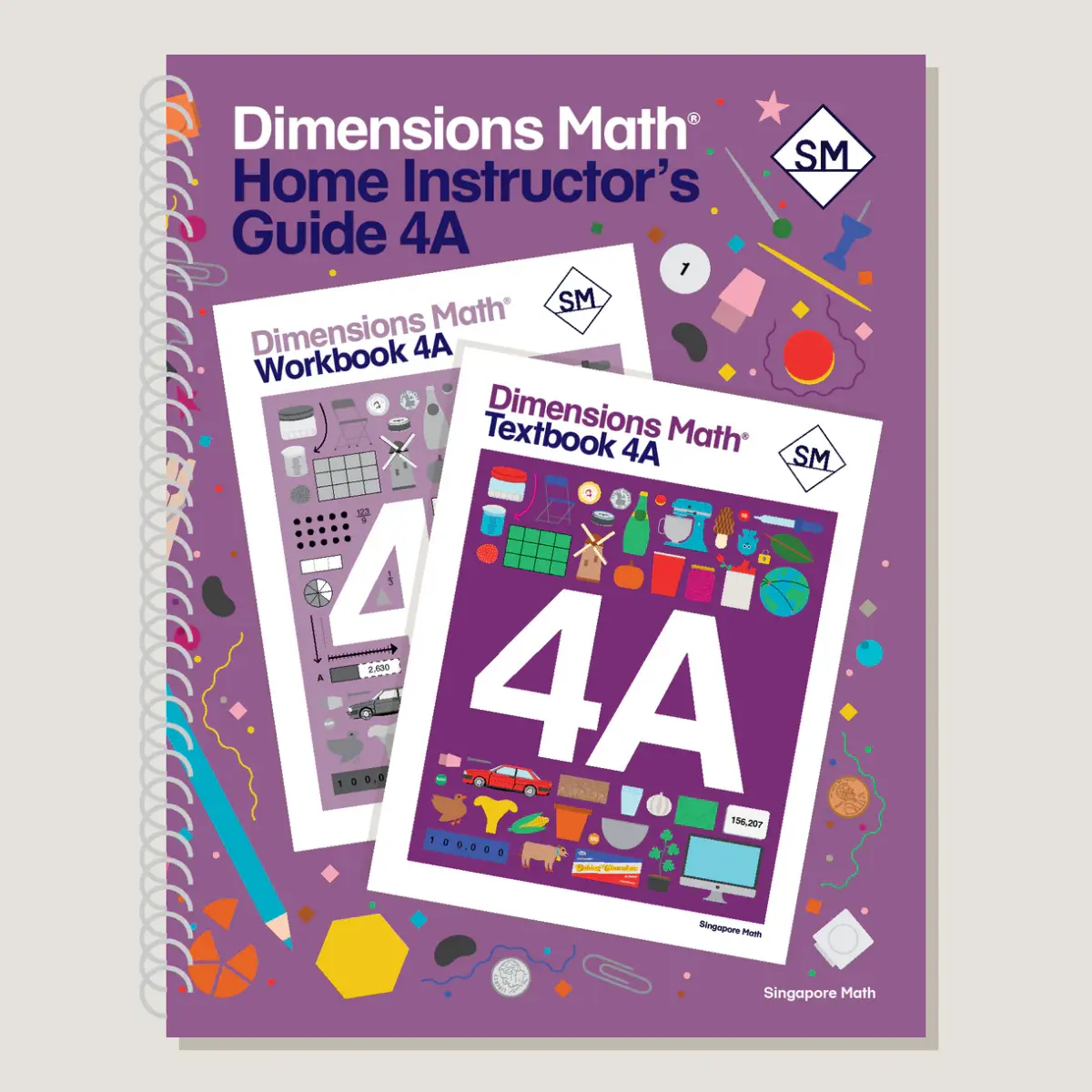 Dimensions Math Home Instructor's Guide 4A cover