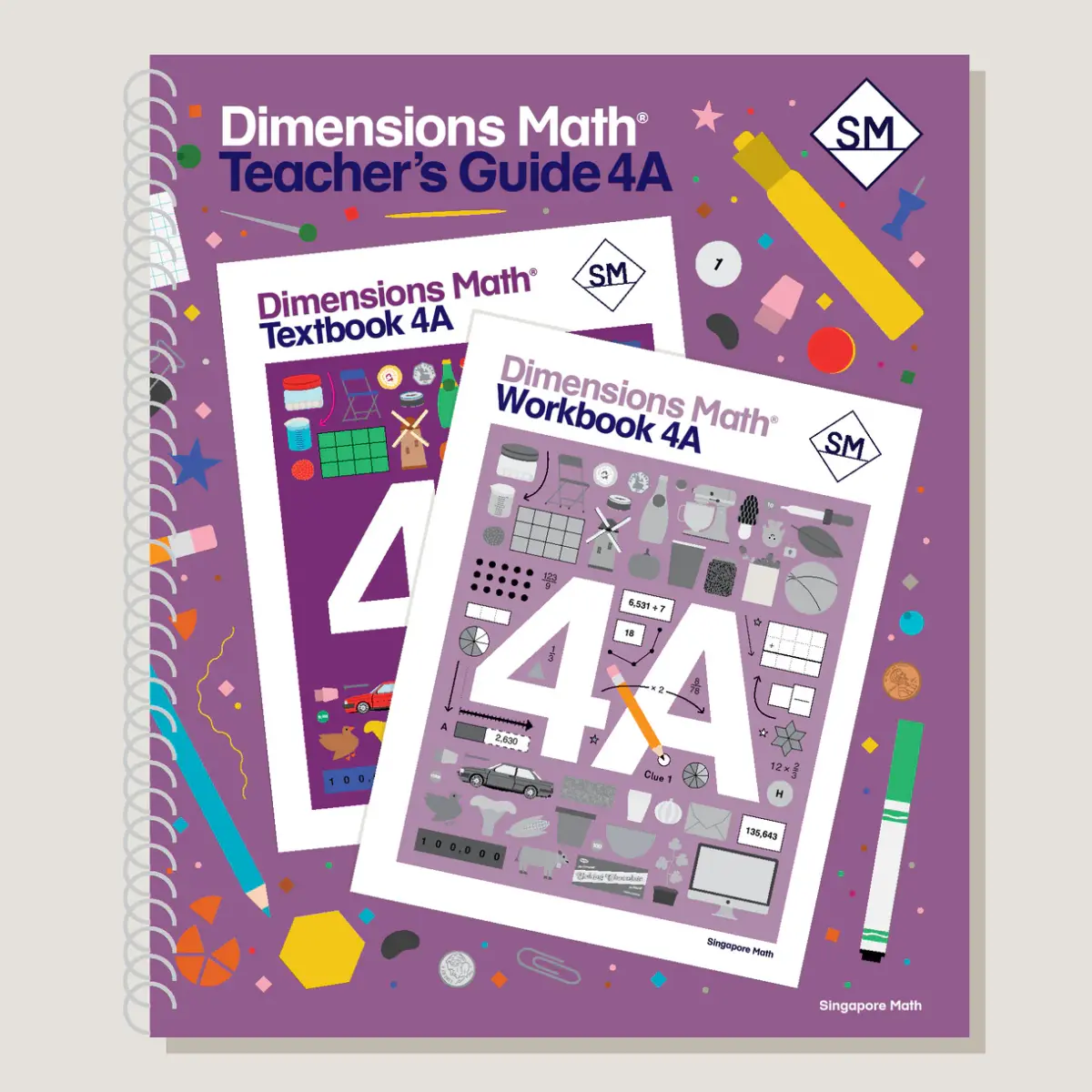 Dimensions Math Teacher's Guide 4A cover