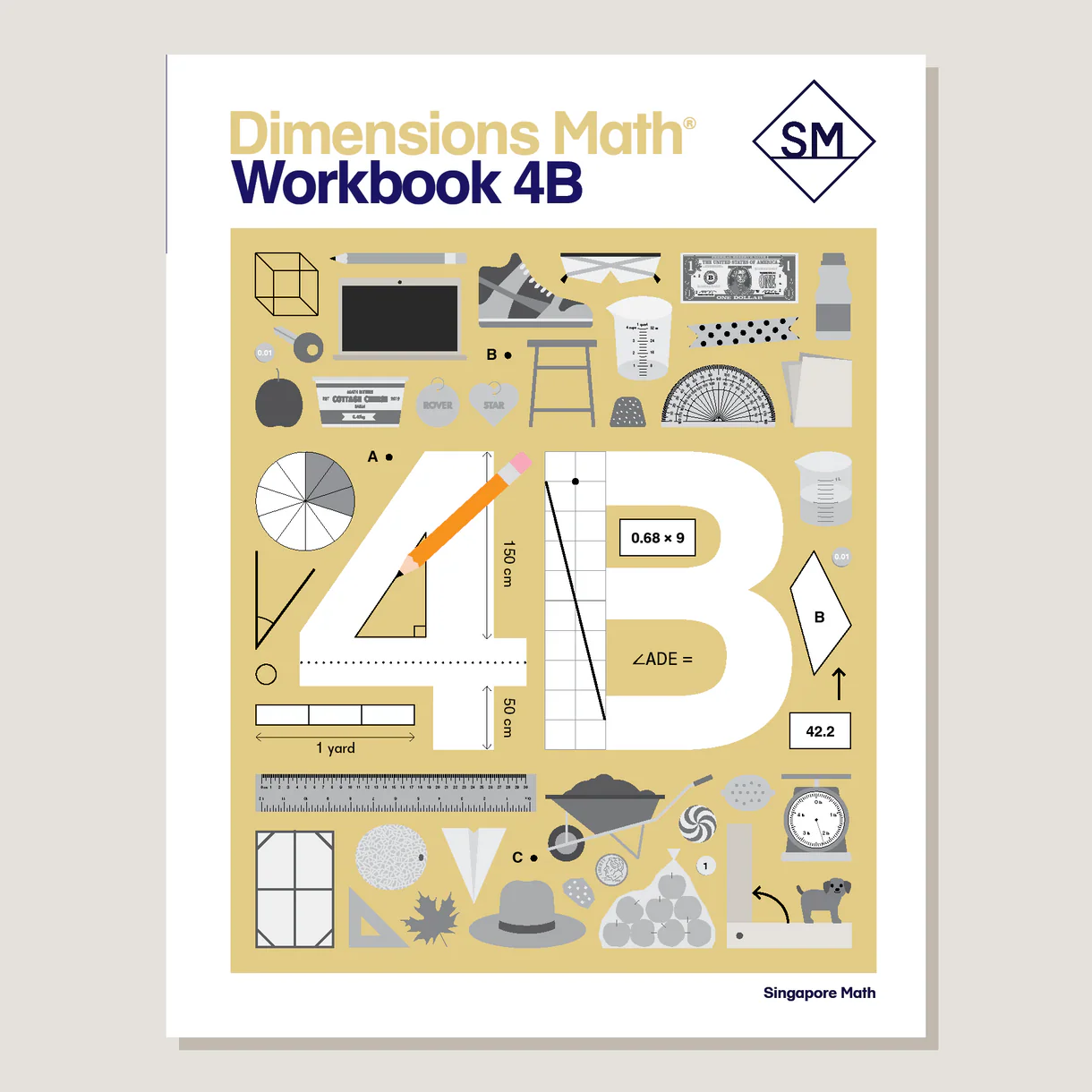 Dimensions Math Workbook 4B cover