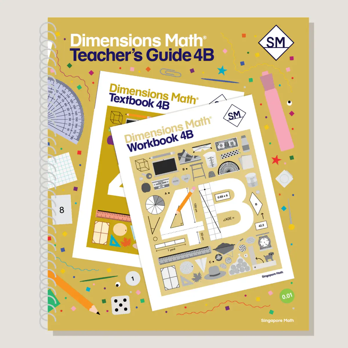 Dimensions Math Teacher's Guide 4B cover