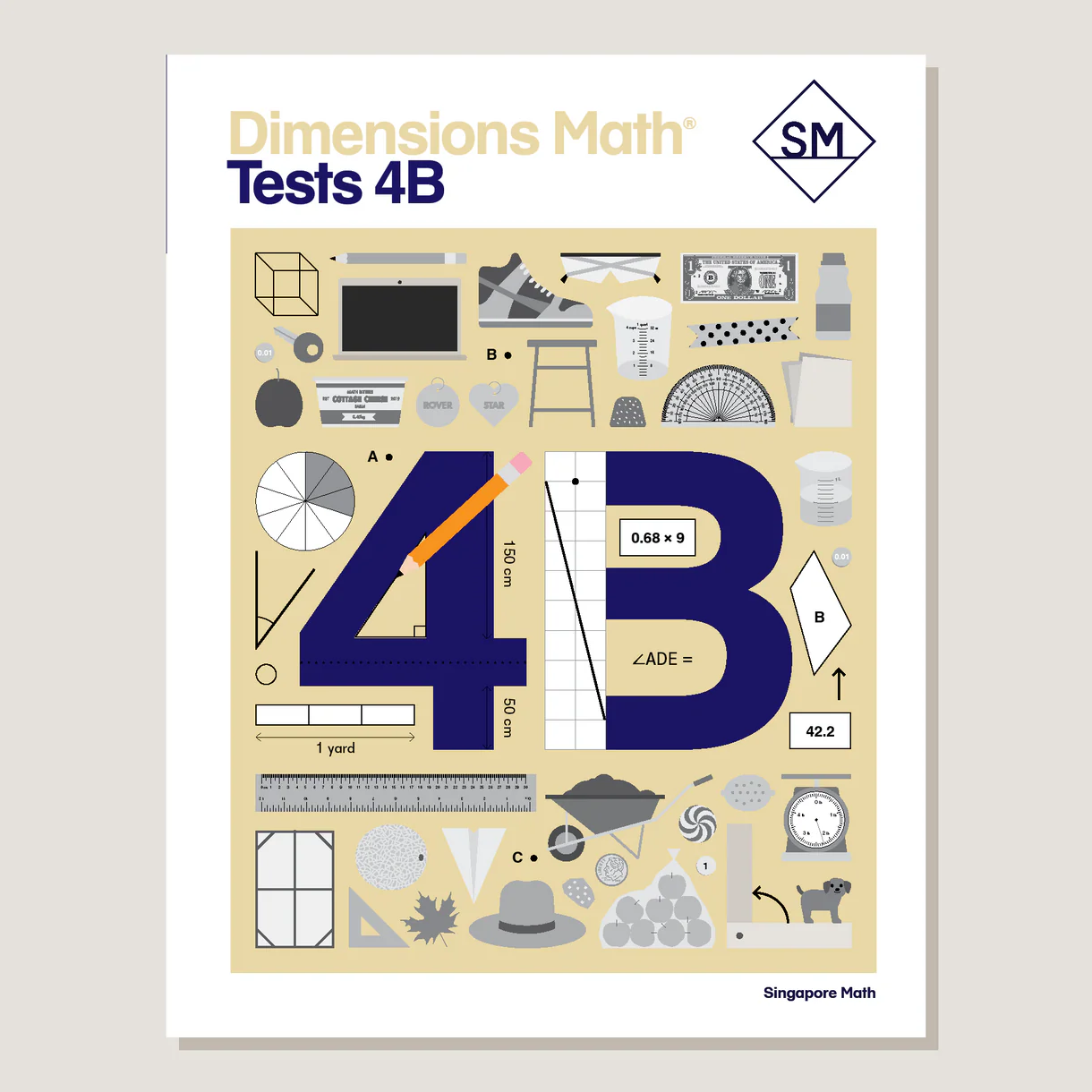 Dimensions Math Tests 4B cover