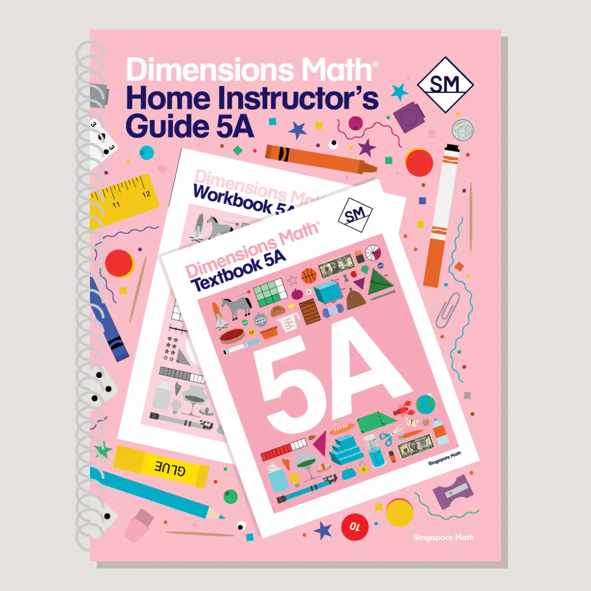 Dimensions Math Home Instructor's Guide 5A cover