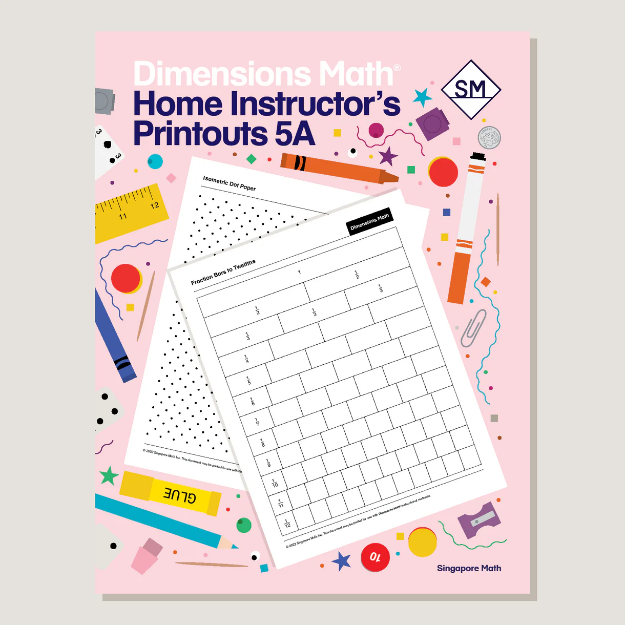 Dimensions Math Home Instructor's Printouts 5A cover