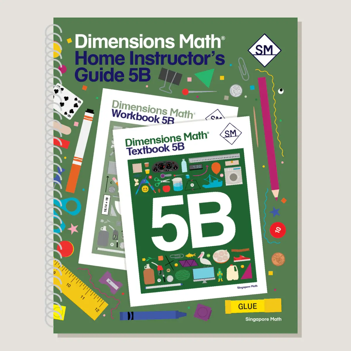 Dimensions Math Home Instructor's Guide 5B cover