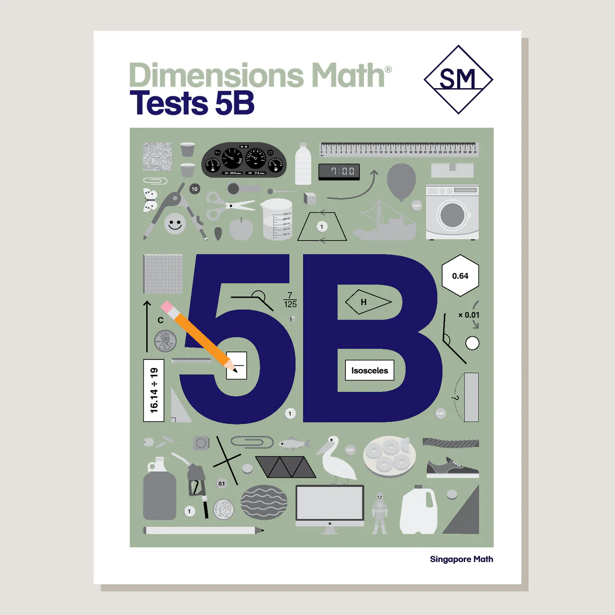 Dimensions Math Tests 5B cover