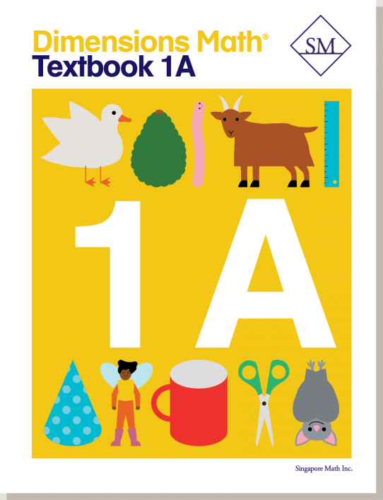 Dimensions Math Textbook 1A cover