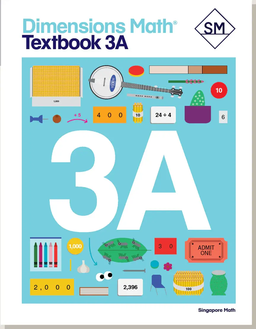 Dimensions Math Textbook 3A cover