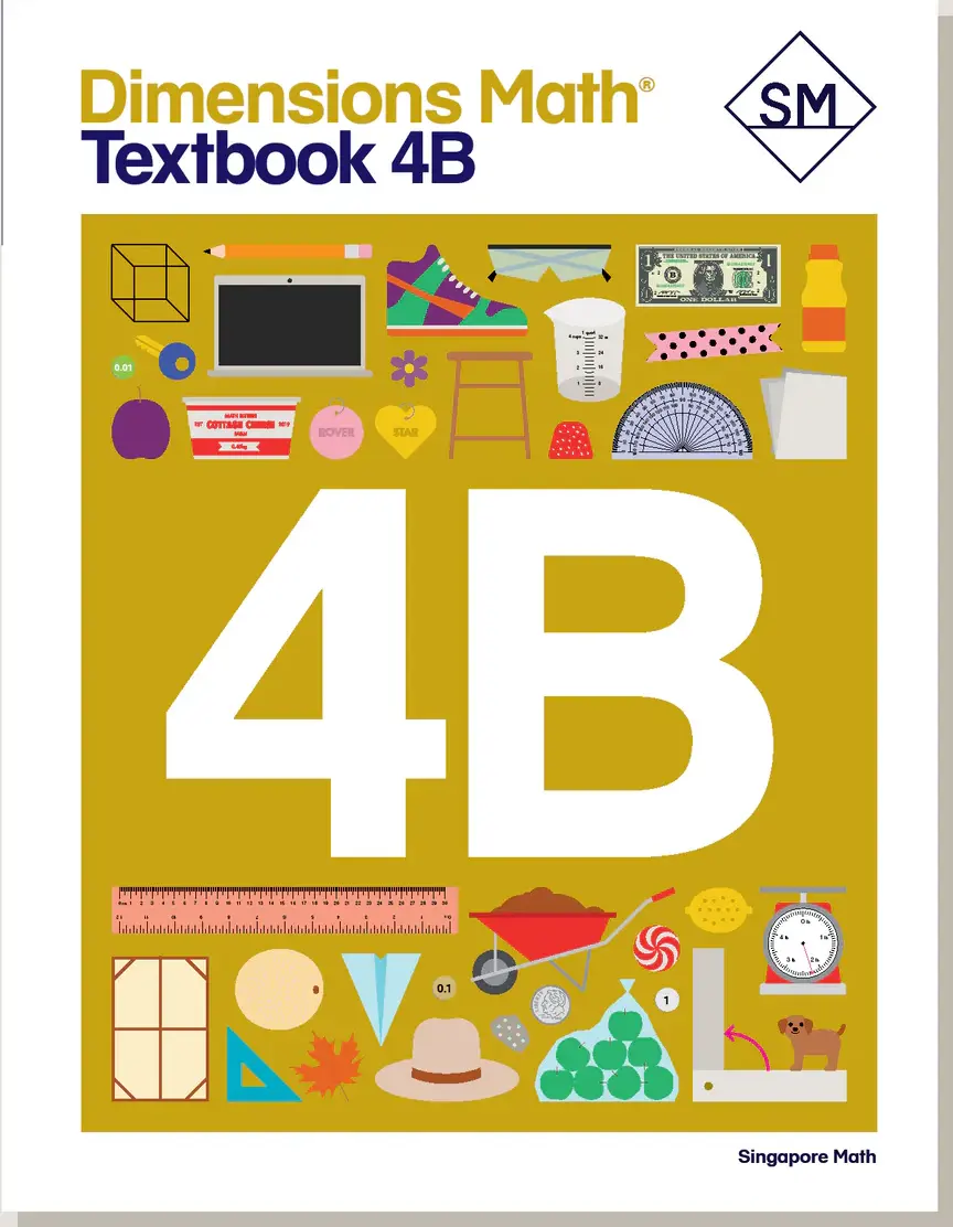 Dimensions Math Textbook 4B cover